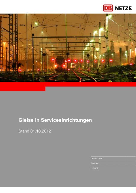 Gleise in Serviceeinrichtungen - Deutsche Bahn AG