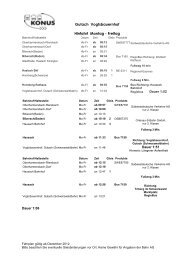 Fahrplan - Oberharmersbach