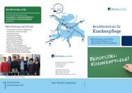 Flyer Schule - Klinikum Ansbach