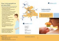 Flyer Geburtshilfe - Klinikum Ansbach