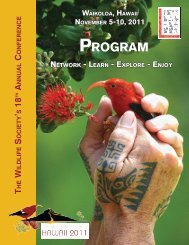 Program - The Wildlife Society