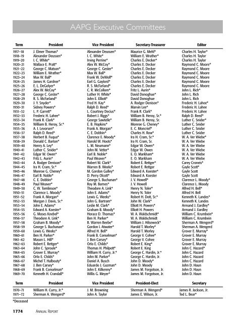 2009 Annual Report - American Association of Petroleum Geologists