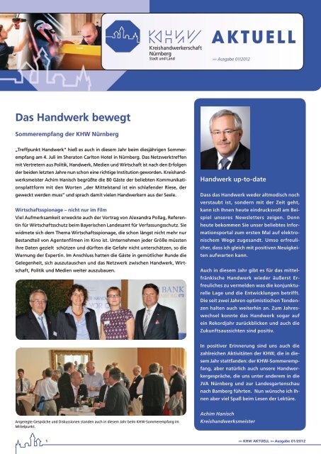 Das Handwerk bewegt - Kreishandwerkerschaft Nürnberg Stadt und ...