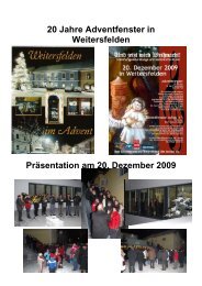 20 Jahre Adventfenster in Weitersfelden Präsentation am 20 ...