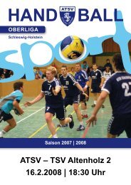 hand ball oberliga - ATSV Stockelsdorf | Handball-Herren - Arttmedia