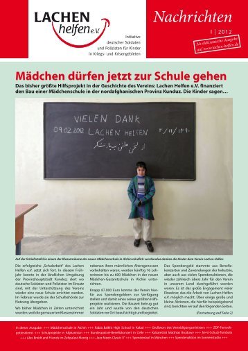 LaHe Newsletter 2012-I.indd - Lachen Helfen e.V.