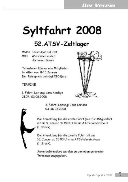 Sport Report Winter 2007 - Ahrensburger TSV von 1874 e. V.