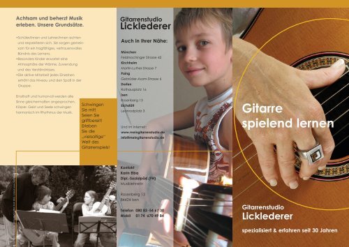 Gitarre spielend lernen - meingitarrenstudio.de