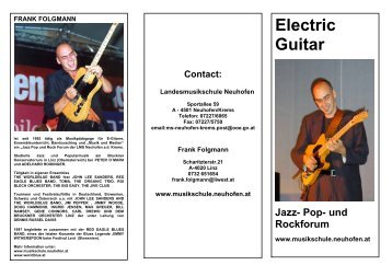 Electric Guitar - Landesmusikschule Neuhofen/Krems