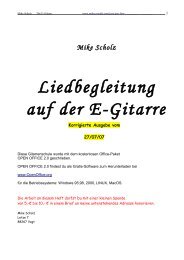 Liedbegleitung auf der E-Gitarre - MIKES MEDIA Startseite