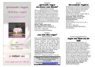 Flyer 2. Hj. 2011 Mail - Singen aus der Stille