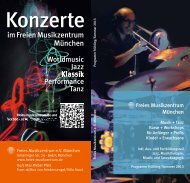 Tag der offenen Tür - Freies Musikzentrum München