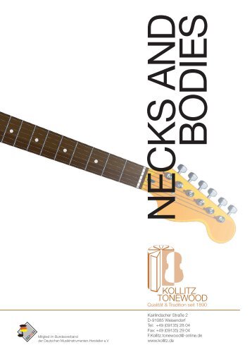 Katalog Necks & Bodies - Kollitz Tonewood