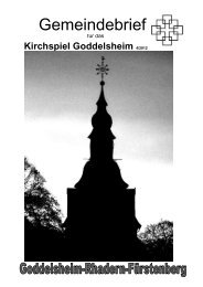Gemeindebrief - Goddelsheim
