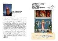 Gemeindebrief der Evangelisch- Lutherische Kirchgemeinde