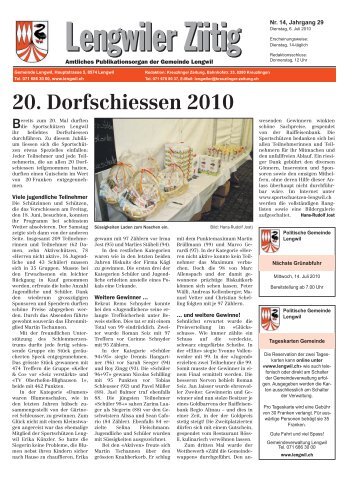 Ausgabe vom 06. Juli 2010 [PDF - Gemeinde Lengwil