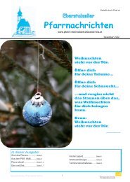 Pfarrblatt Dezember 2012 - Pfarrgemeinde Eberstalzell - Diözese Linz