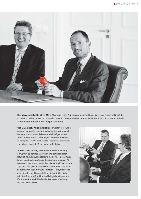 Jahresbericht 2008 - Sparkasse Nürnberg