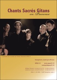 Chants Sacrés Gitans en Provence - Opus 31