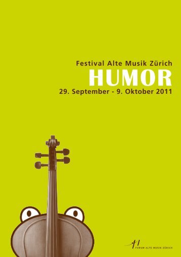 Humor - Forum Alte Musik Zürich