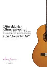 Düsseldorfer Gitarrenfestival - Robert Schumann Hochschule ...