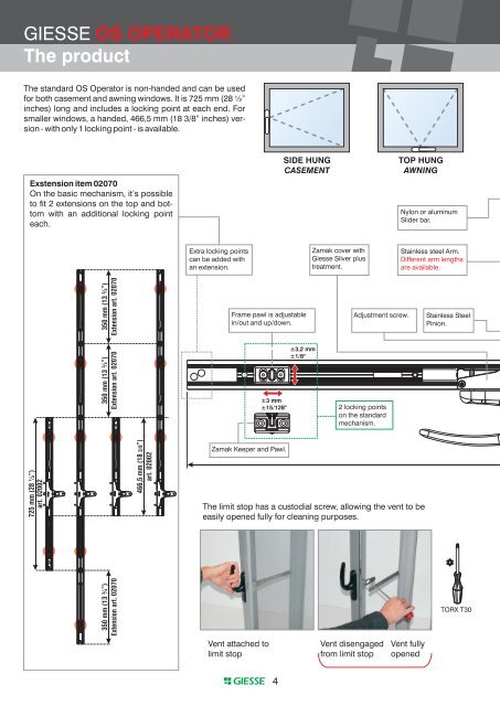 Download the OS Operator Catalog PDF - Giesse North America