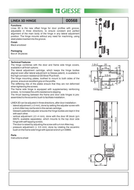 LINEA 3D HINGE