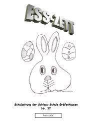 Schulzeitung der Schloss-Schule Gräfenhausen Nr. 37