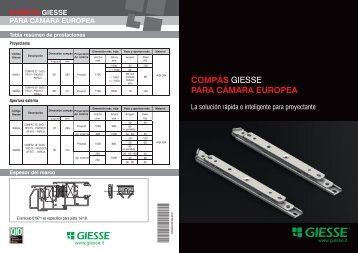 compás giesse para cámara europea