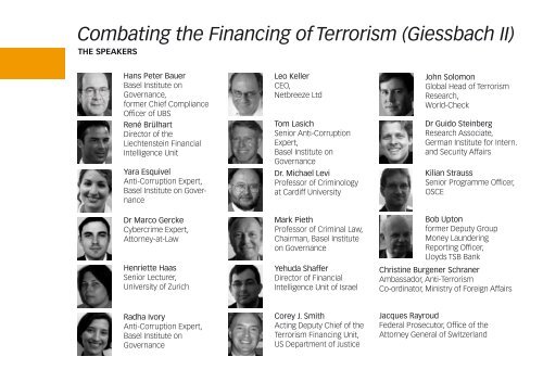 Combating the Financing of Terrorism (Giessbach II) - Basel Institute ...