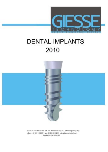 LOGOS DENTAL IMPLANTS - Gi Esse Technology srl