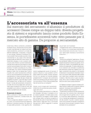 L'accessorista va all'essenza