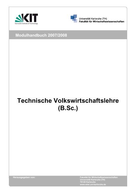Modulhandbuch Lang Fakultat Fur Wirtschaftswissenschaften