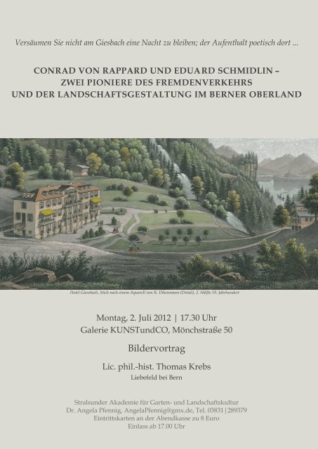 Liebefeld bei Bern - Stralsunder Akademie für Garten- und ...