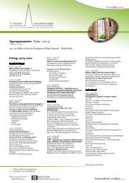 Tagungsprogramm (Seite 1 von 4) Freitag, 19.03.2010