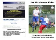 1. FC Gera 03 II - Bischlebener SV