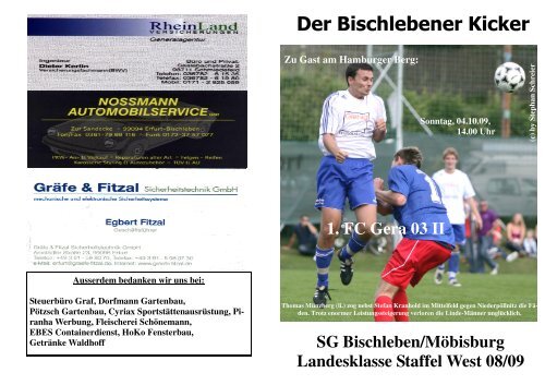 1. FC Gera 03 II - Bischlebener SV