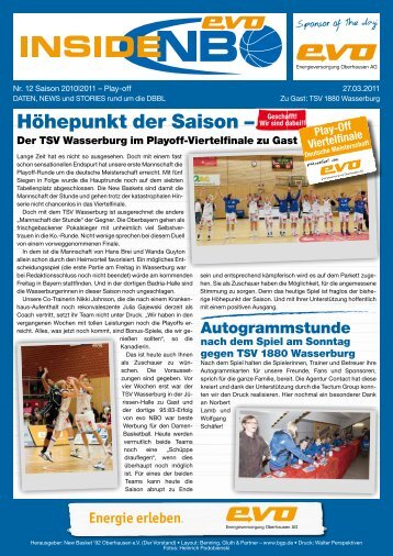 TSV 1880 Wasserburg - New Basket 92 Oberhausen