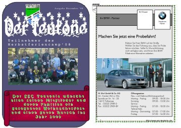 Ausgabe Dezember 2008 - SSC Teutonia 1899 eV