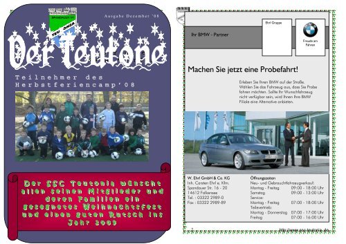 Ausgabe Dezember 2008 - SSC Teutonia 1899 eV