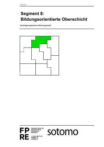 Segment 8: Bildungsorientierte Oberschicht - Fahrländer Partner