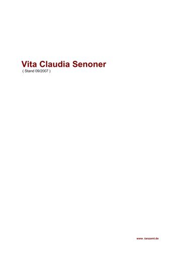Vita Claudia Senoner - tanzamt