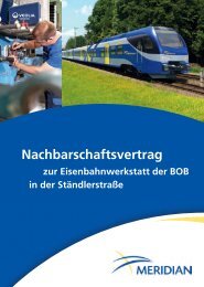 Nachbarschaftsvertrag - Bayerische Oberlandbahn