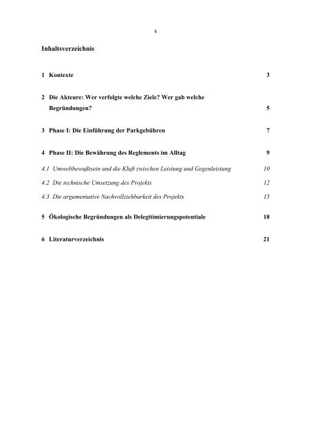 Parken zwischen Ökologie, Ökonomie und Gerechtigkeit. - artec ...