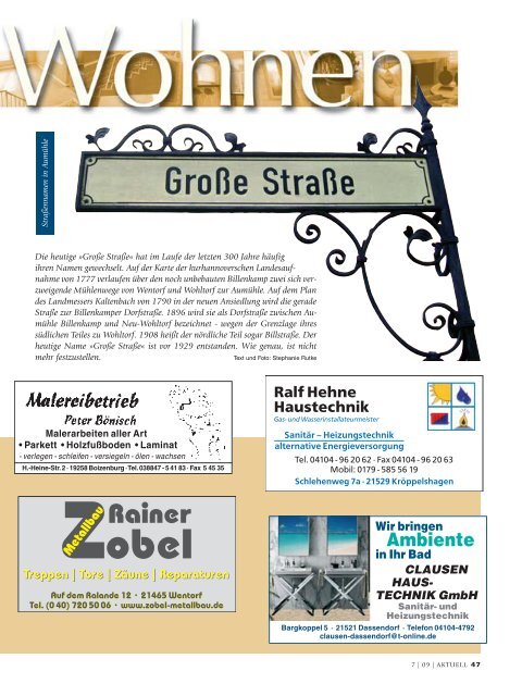 gemeinde aumühle - Kurt Viebranz Verlag