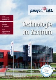 Ideenschmiede und Produktion Ausbildung im ... - paragon AG