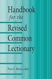 Handbook for the Revised Common Lectionary - The Presbyterian ...