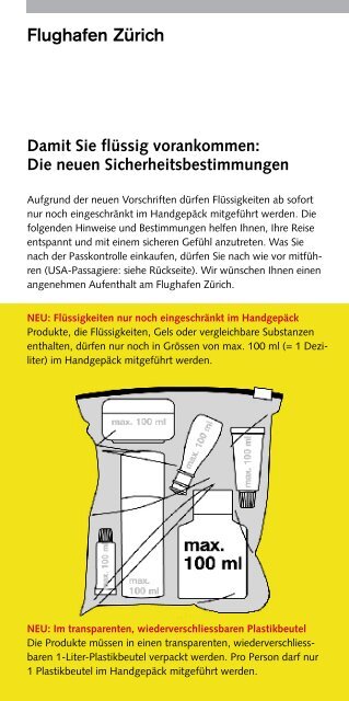 Neue Handgepäck Vorschriften - Knecht Reisen