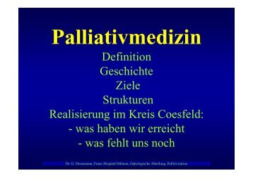 Palliativmedizin - Kreis Coesfeld