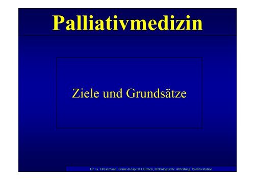 Palliativmedizin - Kreis Coesfeld